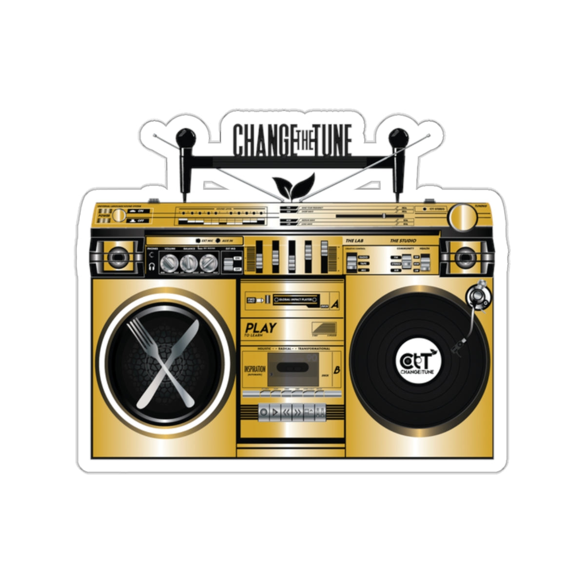 Gold Movement 2.0 Sticker