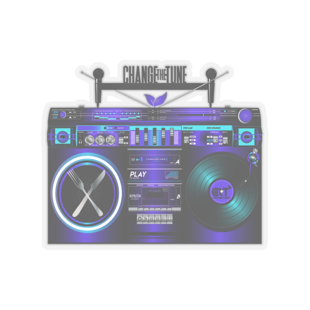 Purple Movement 2.0 Sticker