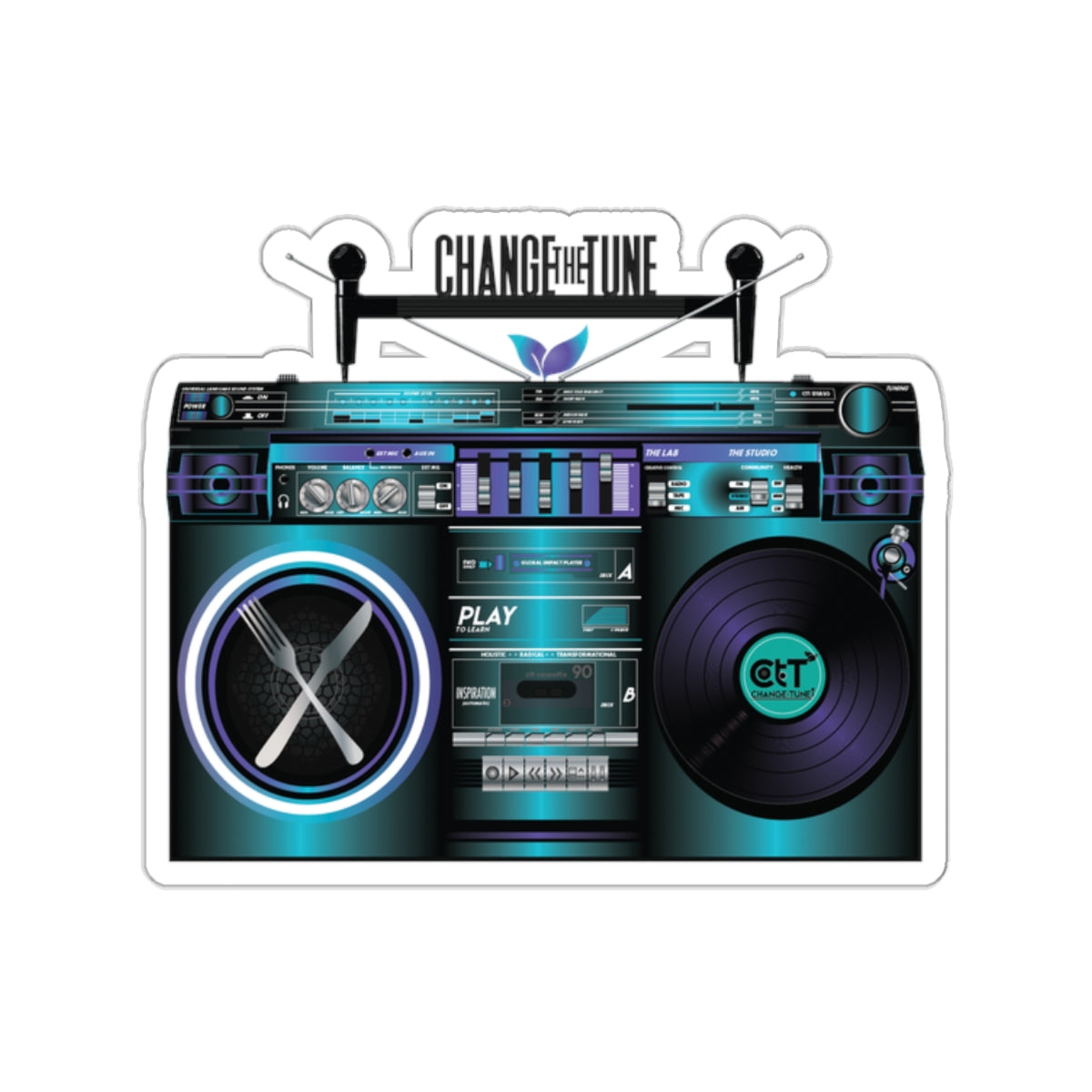 Blue Movement 2.0 Sticker