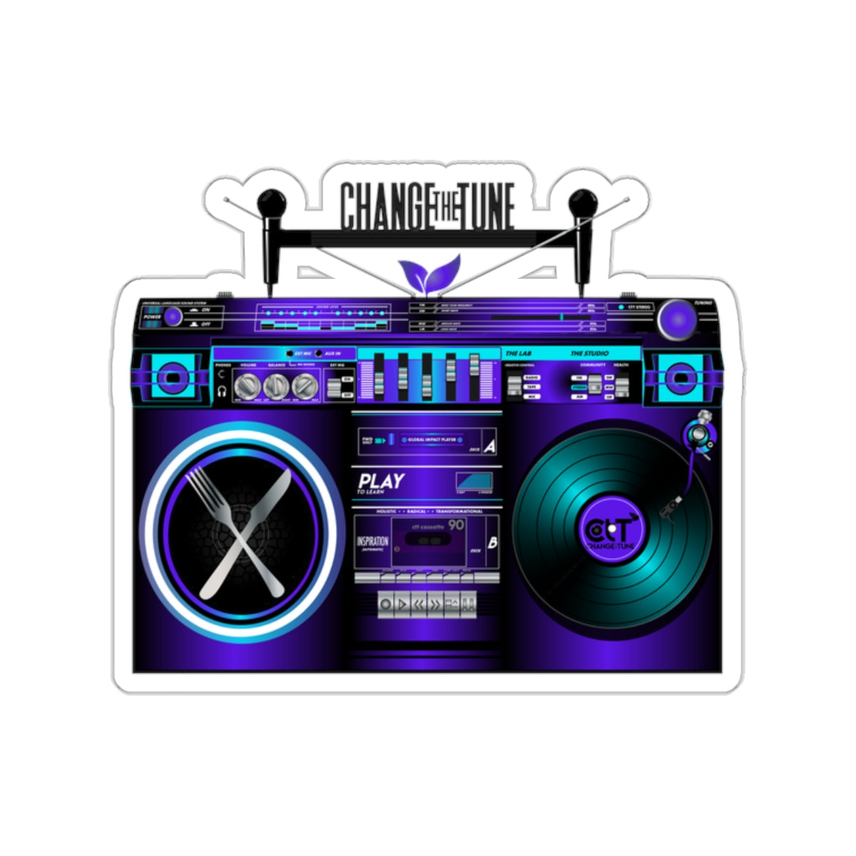 Purple Movement 2.0 Sticker