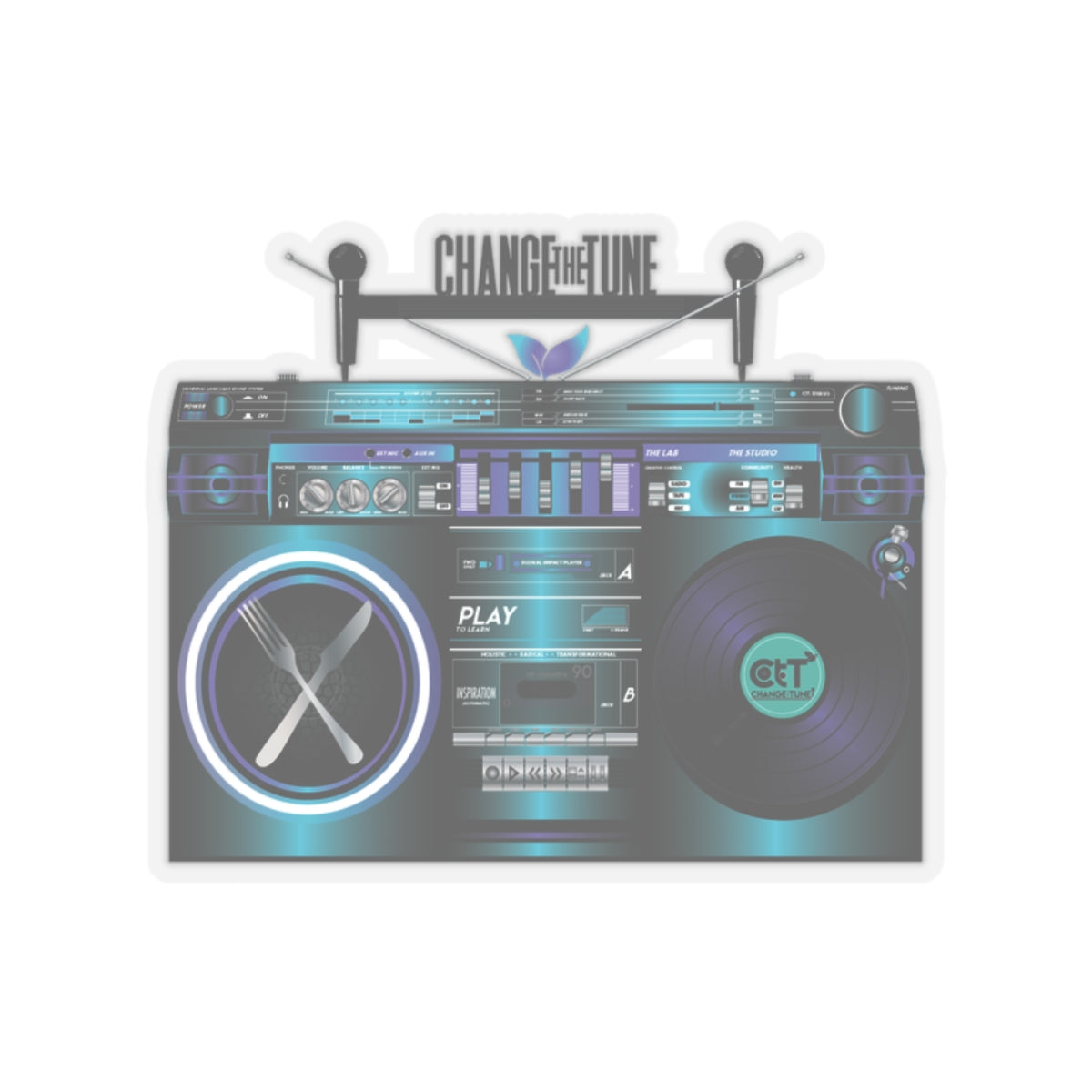 Blue Movement 2.0 Sticker