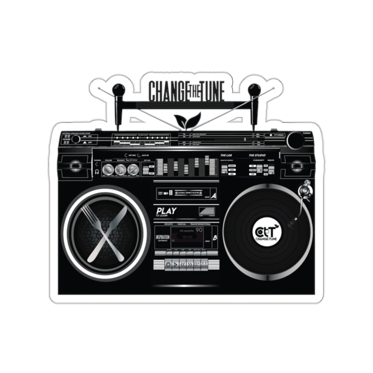 Black Movement 2.0 Sticker
