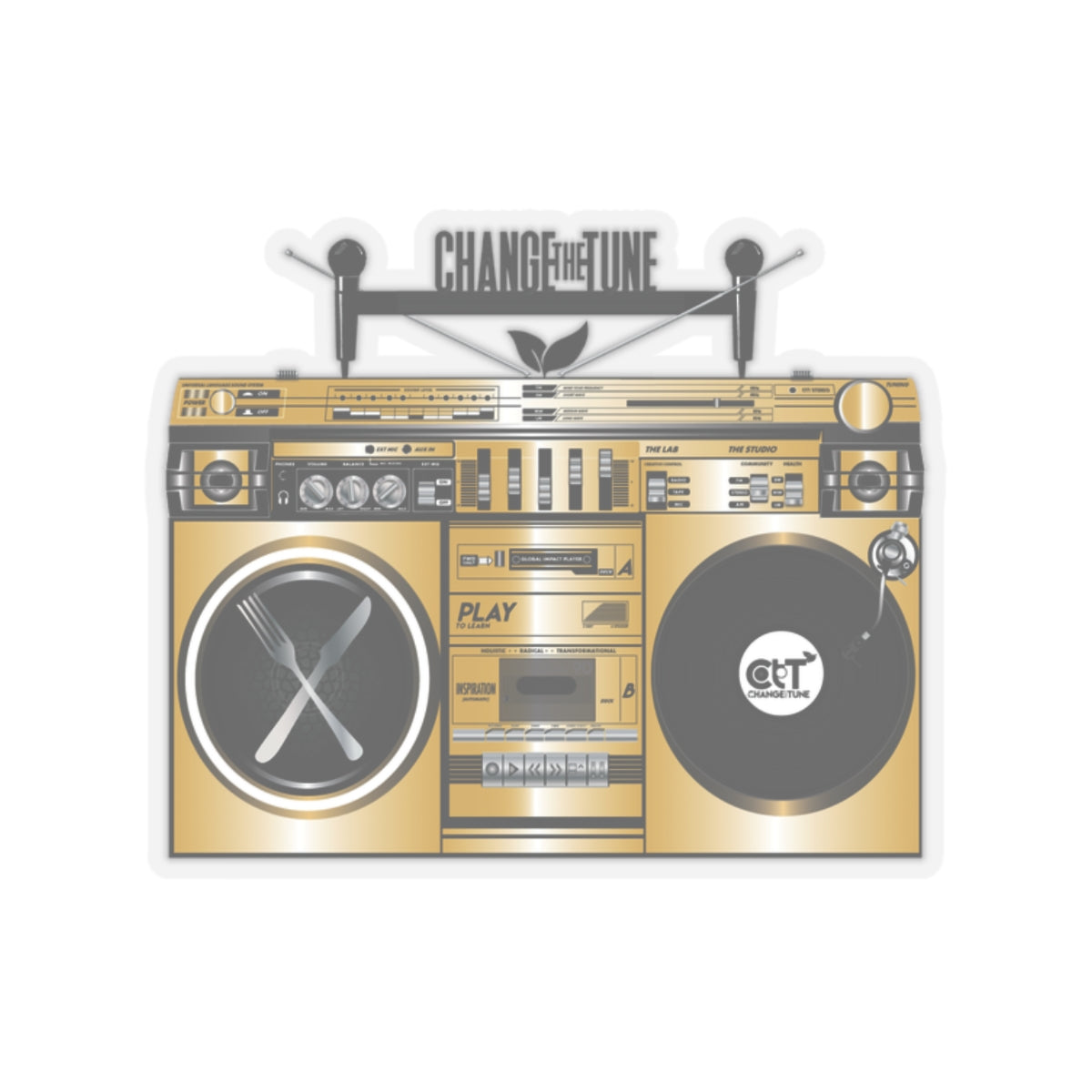 Gold Movement 2.0 Sticker